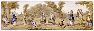 Temps de récolte, vers 1855