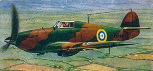 Chasseur Hawker Hurricane, 1938 - Unbekannt