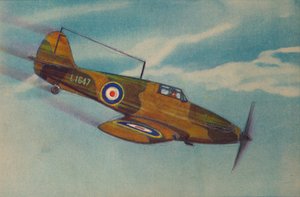 Chasseur Hawker Hurricane, vers 1944 - Unbekannt