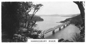 Rivière Hawkesbury, Australie, 1928