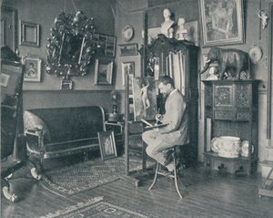 Henri Gervex dans son atelier