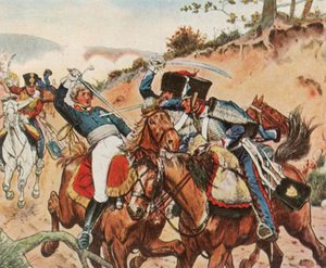 Mort héroïque du prince Louis Ferdinand de Prusse à Saalfeld, 10 octobre 1806