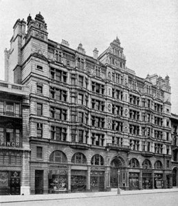 Façade Holborn de la Birkbeck Bank, Londres, 1904