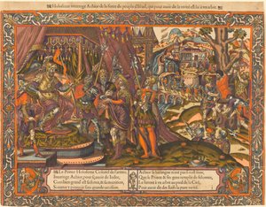 Holopherne interrogeant Achior, vers 1575 - Unbekannt