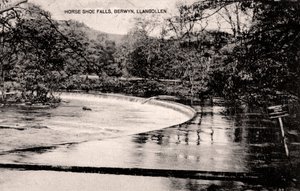 Chutes de Horseshoe sur la rivière Dee, près de Llangollen, Pays de Galles, début du 20ème siècle