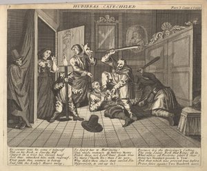 Hudibras catéchisé Planche 9 : Illustrations de Hudibras de Samuel Butler, 1725-30 - Unbekannt