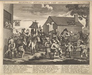 Hudibras rencontre le Skimmington, Illustrations de Samuel Butler