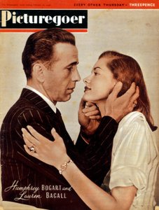 Humphrey Bogart 1899-1957 et Lauren Bacall née en 1924, acteurs américains, 1946