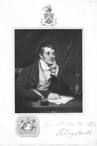 Humphry Davy, chimiste anglais, 1821