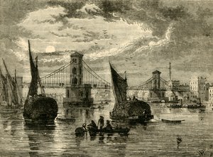 Pont suspendu de Hungerford, 1850, 1881