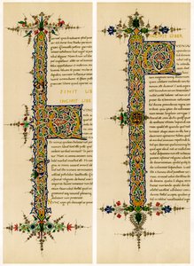 Lettres initiales illuminées, fin du XVe siècle - Unbekannt