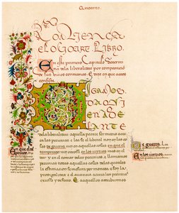 Lettre illuminée D, 15e siècle - Unbekannt