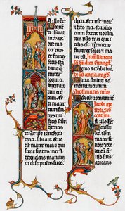 Lettres enluminées, fin 13e siècle
