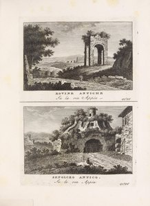 Illustration du livre Vedute antiche e moderne le più interessanti della città di Roma par auteur inconnu et publié par Presso Venanzio Monaldini, Stefano Piale in Piazza di Spagna (it, [ca. 1820]) - Unbekannt