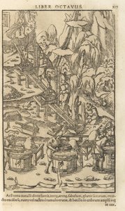 Illustration de De re metallica libri XII par Georgius Agricola, 1556 - Unbekannt