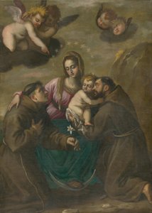 Immaculée avec des saints