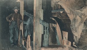 Dans une mine de Rand - Un basculeur, début du 20e siècle - Unbekannt