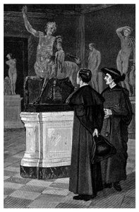 Dans la galerie de sculptures, 1882 - Unbekannt