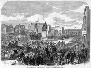 Inauguration du monument Burke et Wills à Melbourne, Australie