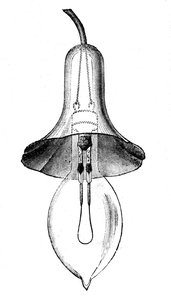 Lampe à filament incandescent, lampe à incandescence, par Lane-Fox