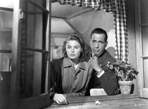 Ingrid Bergman et Humphrey Bogart dans Casablanca, 1942