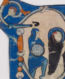 Initiale P avec le Martyre de Saint Pierre Martyr - Unbekannt