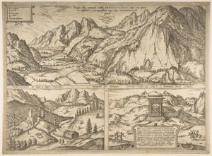 Innsbruck de la série Civitates Orbis Terrarum, vol. V, planche 59