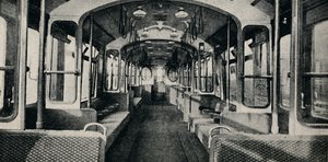 Intérieur du dernier type de voiture de métro, 1926 - Unbekannt