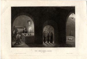 Vue intérieure du Saint Tombeau dans le monastère des grottes de Kiev, 1850 - Unbekannt