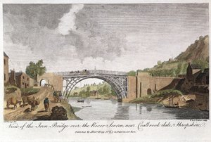 Pont de fer sur la Severn à Ironbridge, Coalbrookdale, Angleterre, construit en 1779 - Unbekannt