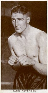 Jack Petersen, boxeur gallois, 1938
