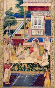 Jahangir et le prince Khurram avec Nur Jahan, vers 1624-1625 - Unbekannt