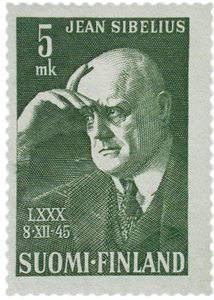 Timbre-poste Jean Sibelius, 1945