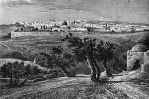 Jérusalem, depuis le Mont des Oliviers, 1902