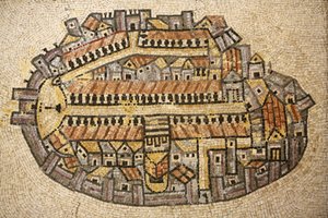Mosaïque du temple de Jérusalem, Jérusalem, Israël - Unbekannt