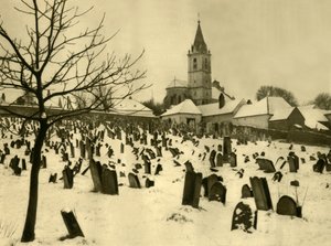 Cimetière juif, Mattersburg, Burgenland, Autriche, vers 1935