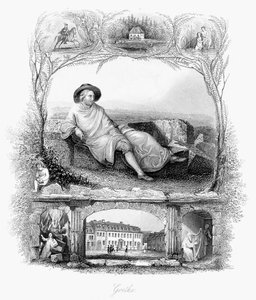 Johann Wolfgang von Goethe, poète, dramaturge et scientifique allemand, vers 1860 - Unbekannt