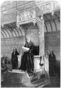 John Evelyn Denison, président de la Chambre des communes, 1857