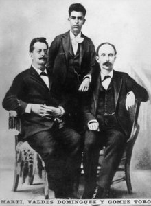 José Marti, Fermin Valdes Dominguez et Gomez Toro, Key West, Floride, USA, 1894
