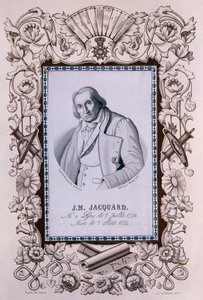 Joseph-Marie Jacquard, inventeur du métier Jacquard, vers 1850