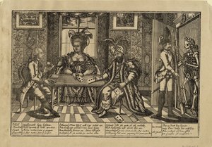 Joseph II, Catherine la Grande et le sultan Abdul Hamid I jouant aux cartes - Unbekannt