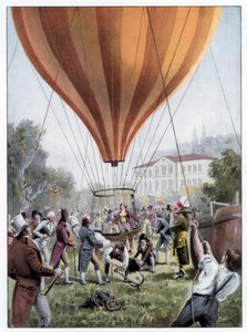 Ascension en montgolfière de Joseph Louis Gay-Lussac, Paris, septembre 1804, 1900