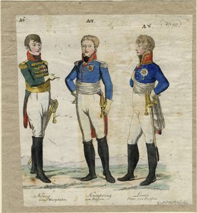 Jérôme Bonaparte, Roi de Westphalie, Prince Louis Ferdinand de Prusse et Ludwig I de Bavière