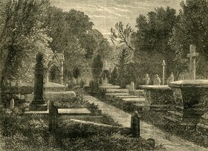 Cimetière de Kensal Green, vers 1876