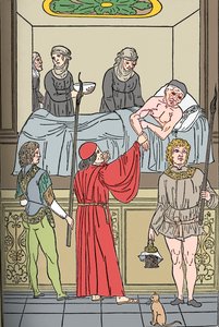 Ketham : Fasciculus Medicinae, Venise, 1493, Le traitement de la peste, vers 1493
