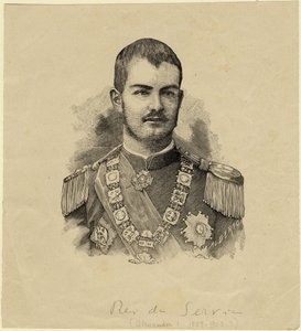 Roi Aleksandar de Serbie 1876-1903, c. 1889 - Unbekannt
