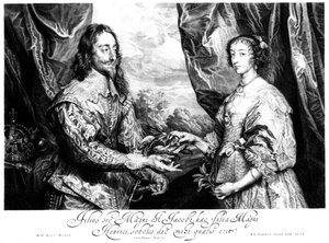 Le roi Charles Ier 1600-1649 et la reine Henriette Marie 1609-1669