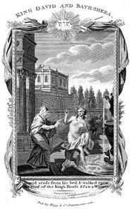 Le roi David regardant Bethsabée, vers 1804 - Unbekannt
