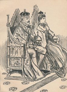 Le roi Édouard VII et la reine Alexandra, vers 1907 - Unbekannt