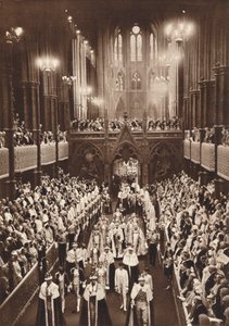 Procession de couronnement du roi George VI, Westminster Abbey, 1937